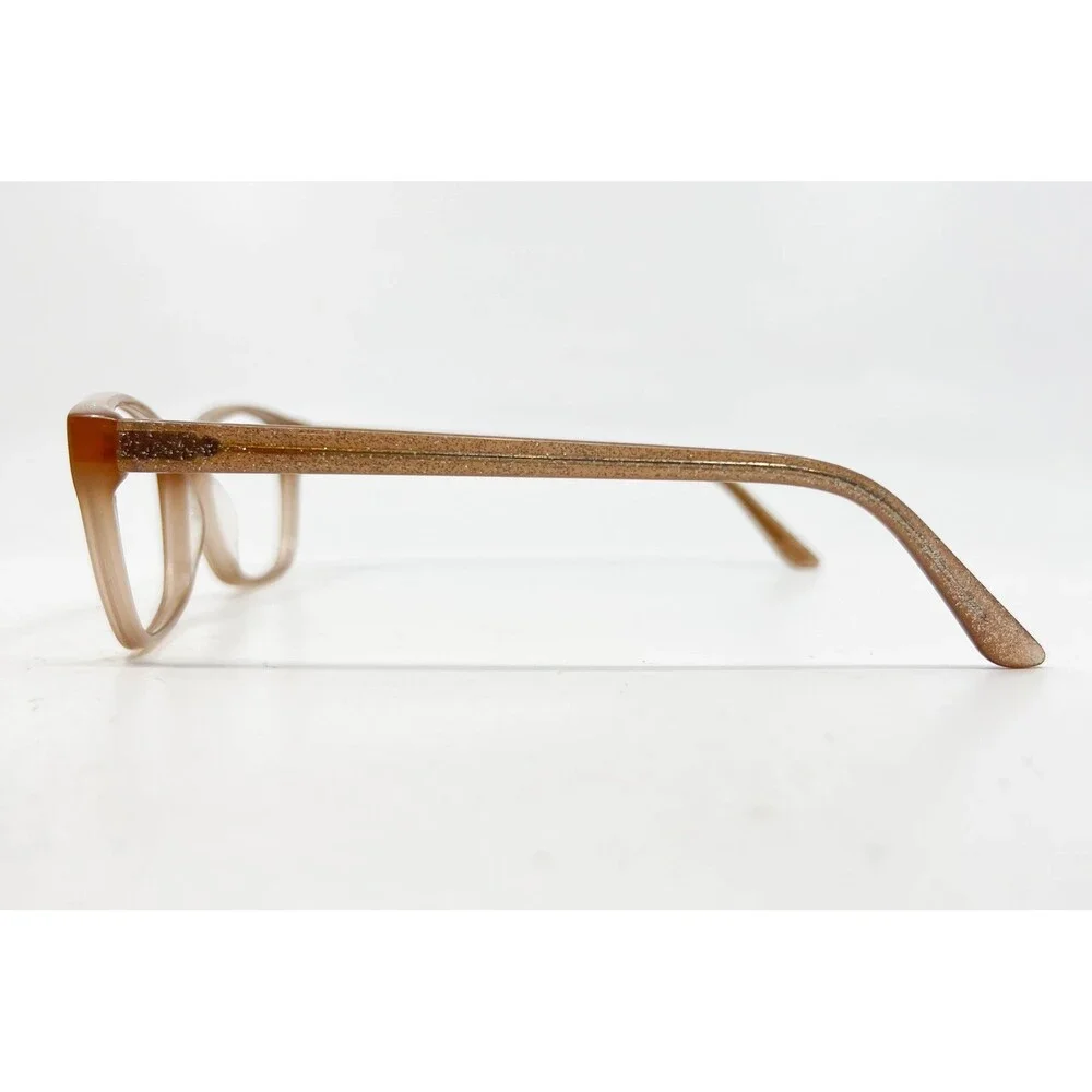 Badgley Mischka Tashie Eyeglasses Frames 52-16-135 Brown Glitter Women Eyewear